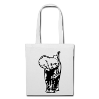 Elephant bébé-Tote Bag