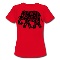 Elephant Inde décoré simple-Tee shirt