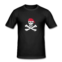 jolly roger pirate-Tee shirt