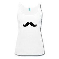 moustache anglaise bulle-Débardeur