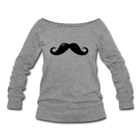 moustache anglaise bulle-sweat-shirt
