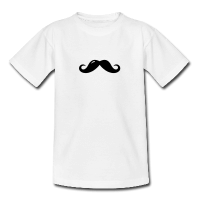 moustache anglaise bulle-T-shirt