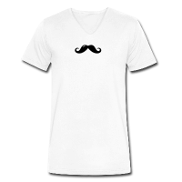 moustache anglaise bulle-T-shirt