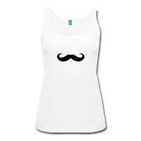 moustache boucles rondes-Débardeur