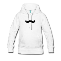 moustache boucles rondes-Sweat-shirt à capuche