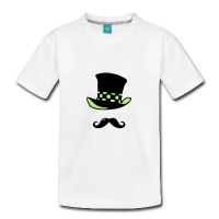 Moustache chapelier-Tee shirt