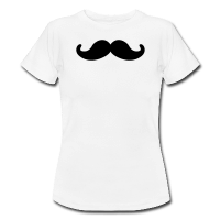 moustache ronde-Tee shirt