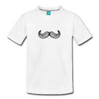 moustache traits-Tee shirt