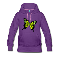 Papillon 3 motifs-Sweat-shirt à capuche