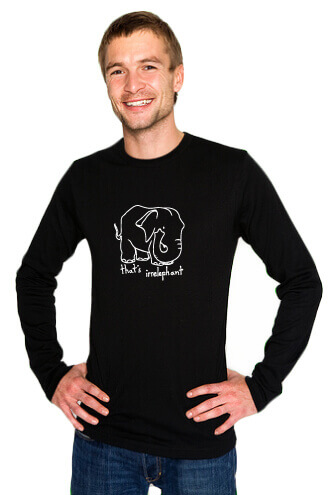 Tee shirt noir à manches longues American Apparel Homme