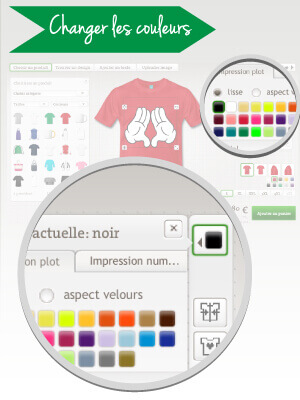 Changer les couleurs du design