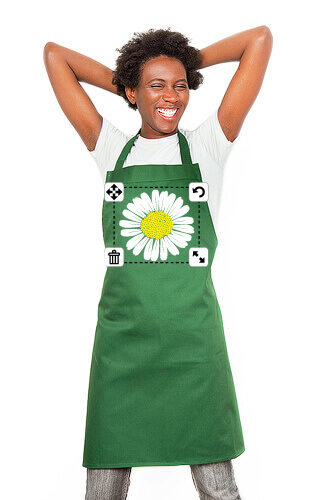 tablier à fleur personnalisé