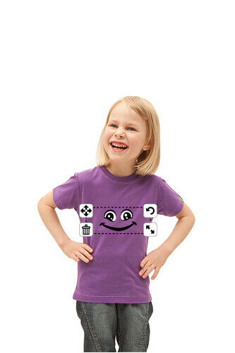 Tee shirt smiley pour enfant
