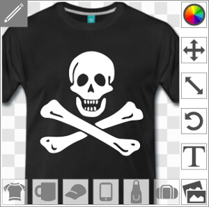 Cadeau Jolly roger drapeau pirate à créer et personnaliser en ligne.