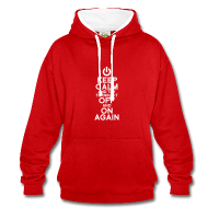 Keep calm and try turning it off and on again, hoodie homme personnalisé