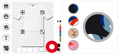 De nombreux types d'impression sont disponibles sur la plateforme Spreadshirt.