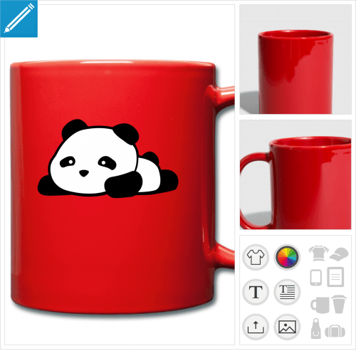 mug couleur panda  personnaliser en ligne