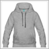 Sweat à capuche gris personnalisable, hoodie femme.