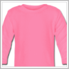 T-shirt bébé rose à manches longues personnalisable.