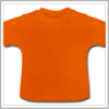 T-shirt bébé orange à imprimer en ligne.
