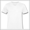 T-shirt homme à col v et manches courtes.