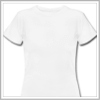 T-shirt femme blanc à manches courtes à personnaliser.
