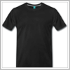 T-shirt homme noir à manches courtes à personnaliser.