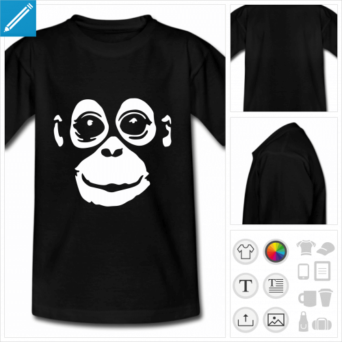 t-shirt simple Orang-outan  imprimer en ligne