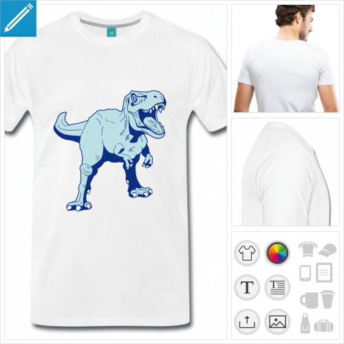 t-shirt simple T-rex  crer soi-mme