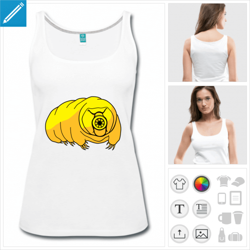 t-shirt femme ourson d'eau  crer en ligne