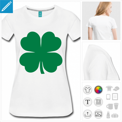 t-shirt trfle irlandais  crer soi-mme