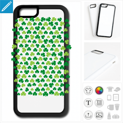 coque mobile trfles irlandais  crer soi-mme