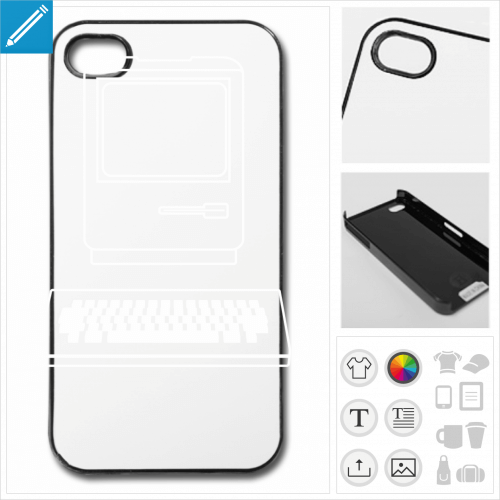 coque iPhone ordinateur personnalisable