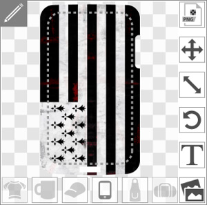 Drapeau breton personnalisable vintage spécial personnalisation de coque téléphone.