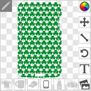 Trèfle d'Irlande, un design Saint Patrick spécial impression de coque.