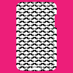 Coque mobile Moustaches anglaises rparties en motif rgulier  imprimer.