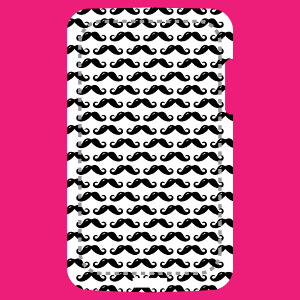 Coque mobile Moustaches anglaises rparties en motif rgulier  imprimer.