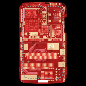 Circuit imprim rouge vintage  imprimer sur votre coque portable.