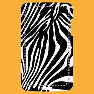 Coque tlphone Rayures de zbre personnalis.