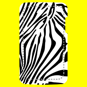 Motif zbre  rayures files pour coque portable.