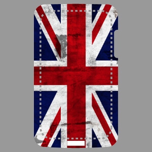 Coque smartphone Drapeau anglais tir  texture use vintage customis en ligne.