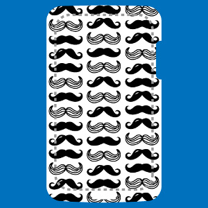 Motif moustaches hipster rigolotes  imprimer sur votre coque mobile.