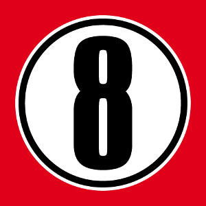 Design numro 8  personnaliser.