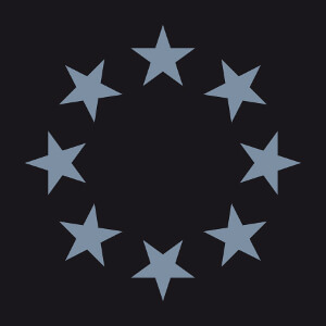 Personnalisez un t-shirt toiles avec ce cercle compos de 8 toiles  5 branches.
