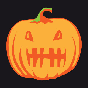 Citrouille d'Halloween rigolote à personnaliser en ligne.