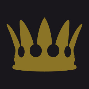 Couronne de roi ou reine  imprimer en or ou argent mtallique.