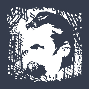 Design philosophie et culture, portrait de Nietzsche  personnaliser.