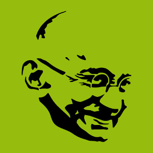 T-shirt Gandhi  imprimer.