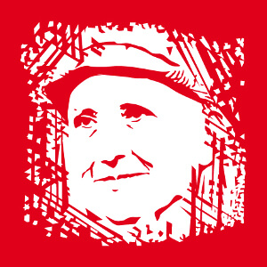 Gertrude Stein, portrait  personnaliser, un design littrature amricaine.