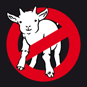 Crez votre t-shirt goatbusters, blague geek en rfrence au logo du film ghostbusters.